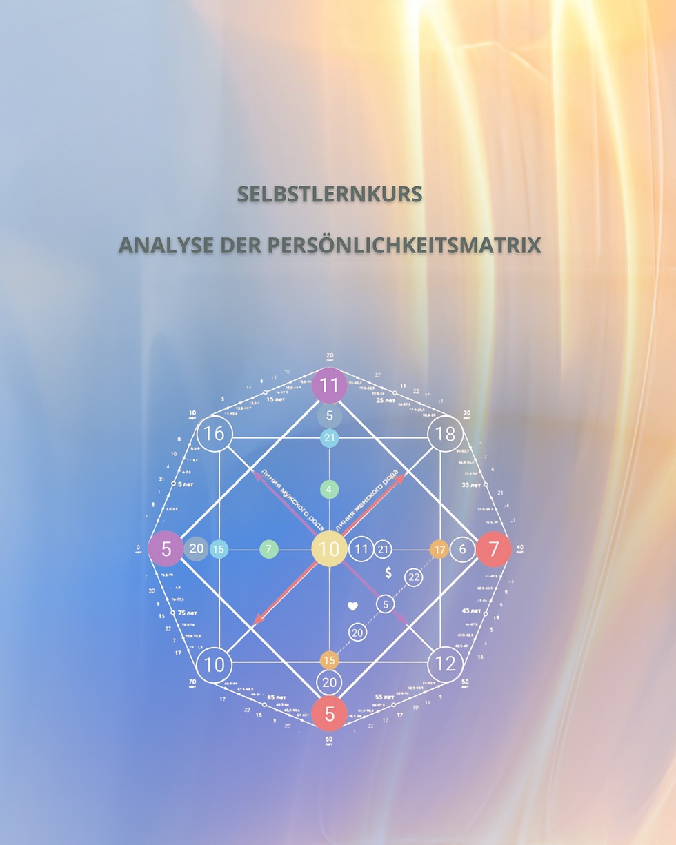 Selbstlernkurs Analyse der Persönlichkeitsmatrix